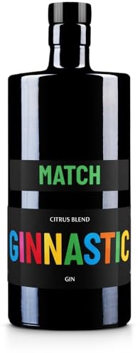 Ginnastic, Gin Match Citrus Blend, 700 ml, Aroma Agrumato con Limoni Freschi e Pompelmo Rosa della Piana di Sibari, Ideale per Gin Tonic, Lemon e Fizz, Idea Regalo, 41.50% Vol.