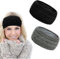 Winter Knitted Headbands for Women, 2 Pack Ear Warmers Headband Soft Lining fleece Headband Crochet Ladies Thermal knit Headband Hair Accessories for Winter Running Workout Skiing