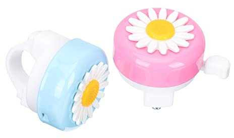 Mipcase 2pezzi Campanello per Bicicletta per Ragazzo Ragazza Fiore Campanello per Scooter per Ragazzo Ragazza Montaggio Vite Accessorio per Bici per