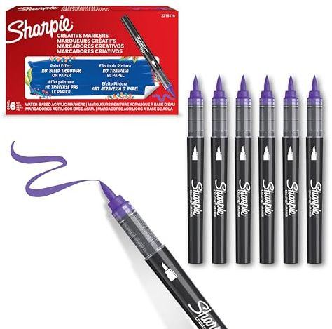 Sharpie ACRYLIC CREATIVE MARKER BRUSH TIP LILAC