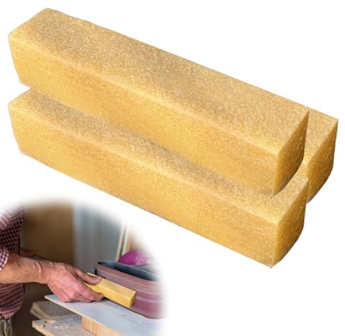 Rengöringsblock för slipband, 3 sandpappersrengöringsblock 200 × 40 x 40 mm, högkvalitativt naturgummi, sandpapper för rengöring av slipband