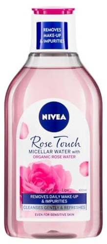 NIVEA Micellar Water Rose Touch, 400 ml, confezione da 2