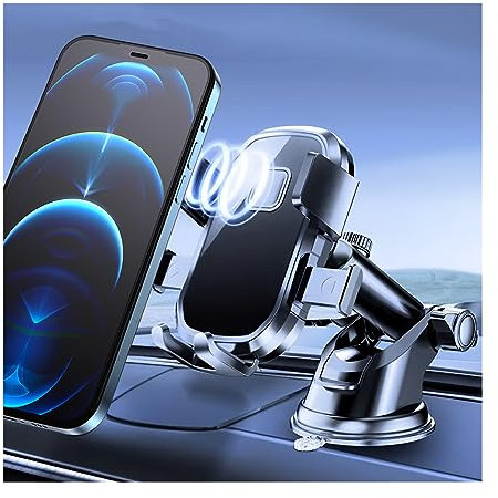JNNJ Supporto Telefono per Auto, Supporto per Telefono per Specchietto Retrovisore Auto, 360 Gradi Porta Cellulare Auto Girevole E Retrattile, Per Tutti I Telefoni Cellulari E Tutta L'automobile