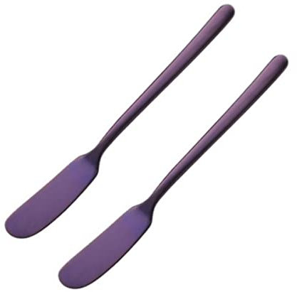 WATIIFUFU 2St Butterschneider ausstechplatte cutter messser Zum Dekorieren von Buttercreme-Aufstrichen beheizte Butterstreicher Gelee Besteck Klinge aus rostfreiem Stahl Mehrzweckschneider