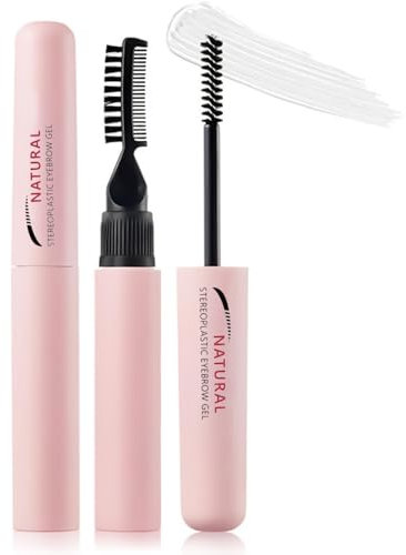 Clear Eyebrow Gel with Brush - Waterproof & Long-Lasting Eyebrow Lift and Setting Gel for Women. Easy to Use and Quick Drying Brow Wax for Perfect Brow Shaping