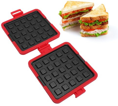 Machine à Sandwiches au ondes, en Silicone Antiadhésif, Ustensiles de Cuisine ondes, Machine à Sandwichs pour le Petit-déjeuner pour Cuisiner de Délicieux Sandwichs