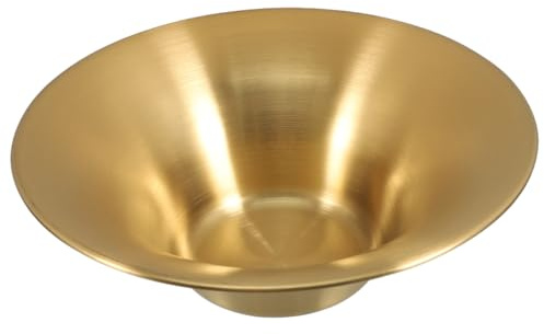 MAGICLULU Bol à Salade Rond en Acier Inoxydable Doré, Grosse Capacité et Entretien Facile, pour Mariages et Présentations de Table Élégantes