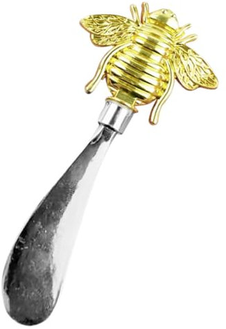 LAPYAPPE Spatule à Beurre En Acier Inoxydable Doré D'abeille, Racloir à Fromage Ergonomique, Étaleur à Confiture Pratique Cuisine Ménagère