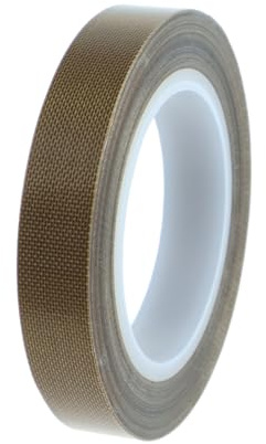 Teflonband Selbstklebend, Hitzebeständiges Klebeband, Gewebeband Braun Hochtemperaturband, Geeignet für Fast Alle Vakuumierer Modelle und für Industriellere Zwecke (10 mm x 10 m)