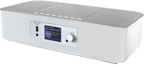 Soundmaster ICD2020 Internetradio DAB+ UKW Radio CD-MP3 Fernbedienung App-Steuerung Spotifyfunktion in Weiß