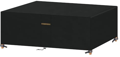 VANSHEIM Abdeckung für Gartenmöbel Wasserdicht 220x120x71cm Tischabdeckung | Abdeckhauben für Möbelsets,Winterfest Abdeckplane Gartenmöbel Schutzhülle für Gartenlounge Sitzgruppe Gartentisch Abdeckung