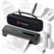Phomemo M832 Portable Printer, 300dpi Thermal Printer A4 for Home, Photo, Invoice, Study, Bluetooth Monochrome Printer Includes Carry Bag and 4 Rolls of Thermal Disposables, Black