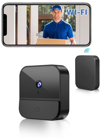 BETTERMO Videocitofono Senza Fili 1080P con Telecamera WiFi, Batteria Integrata, Visione Notturna, Audio Bidirezionale, Supporto SD Card e Cloud Storage, Nessun canone mensile (1)