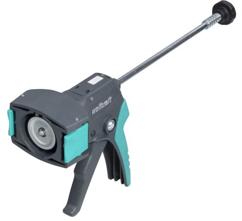 wolfcraft MG 310 Kartuschenpresse COMPACT 4357000 – Kompakte Silikonspritze zum Verfugen mit Silikon, Klebstoff & Acryl – Kartuschenpistole für 310ml Kartuschen