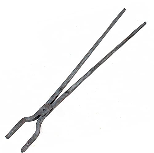 Tenaza de forja Pinza de herrero 480mm 700g Tenaza de forja de cuadrada Yunque tornillo de banco Tenaza de forja para Engineer Blacksmith Forge