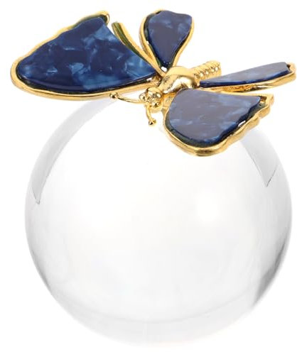 TOPBATHY Kristallkugel Schmetterling Ornament Dekoration Für Zuhause Wohnaccessoires Kristallstein Handwerk Kristallkugel Schmetterling Ornament Dekoration Für Zuhause