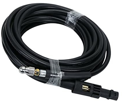 VINTORKY 15m Manguera De Limpieza Para Desatascar Tuberías Herramienta Flexible De Presión Para Drenaje y Lavado De Coches Boquillas y Adaptadores