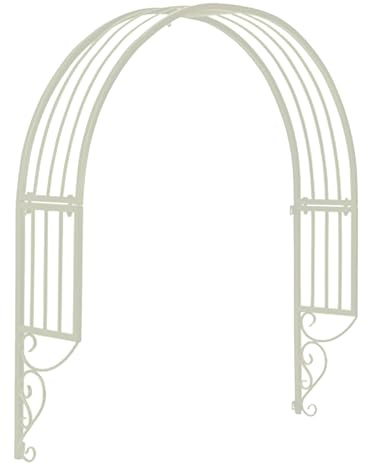 Rankhilfe aus Stahl, Wandmontage, Gartenlaube, Rankgitter, Türfenster, Wand, dekorative halbrunde Dorne für Kletterpflanzen, Pflanzenstütze für Fenster, Türen, Eingänge
