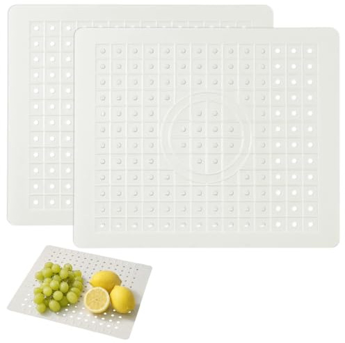 2 Piezas Protector Fregadero Cocina, 31 x 26 cm Alfombrillas para Fregadero | Inserto para Fregadero, Antideslizante, para Fregaderos de Cerámica de Acero Inoxidable