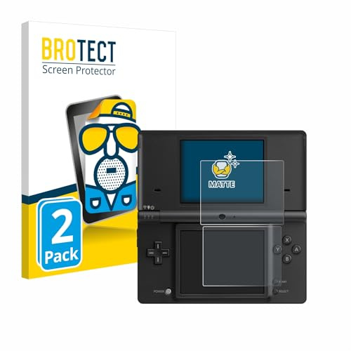 BROTECT Entspiegelungs-Schutzfolie für Nintendo DSi (2 Stück) Matte Displayschutz-Folie, Anti-Reflex, Anti-Fingerprint