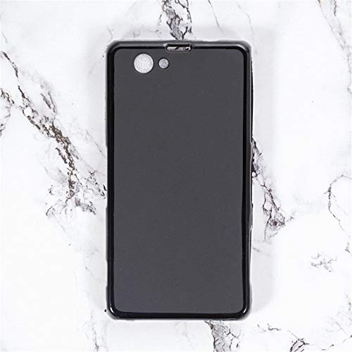 TPU Handyhülle Kompatibel mit Sony Xperia Z1 Compact, Stoßfeste Weiche Schutzhülle mit Präzisen Aussparungen und Kratzfestem, Schlankem Design (Schwarz)