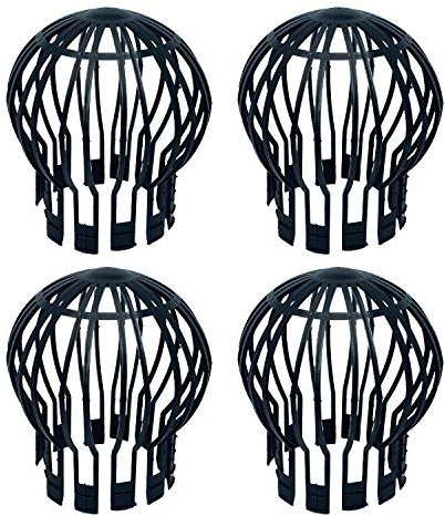 Gutter Guard Drain Guard Downpipe Leaf Guard Drain Pipe Cover Plastic Drain Protector to Stop Leaves and Better Water Drainage (Set of 4)