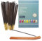 Incense Sticks Gift Set, 160 Sticks Total, Lavender, Patchouli, Sandalwood, Osmanthus, Lemon Fragrance, Vanilla, Night Lavender, Sandalwood Fan + Incense Holder