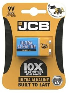 S8812 JCB 9V Ultra Alkaline Batteries - Pack of 1