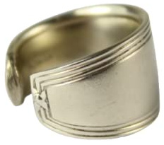 Besteckschmuck Ring, ca. 50 (16) Ring aus Besteck Schmuck