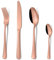 Cutlery Set Rose Gold, HONKKU 32 Pieces Stainless Steel Flatware Set for 8 People, Mirror Polished Silverware Set with Spoon Knife and Fork Set for Home Kitchen, Dishwasher Safe