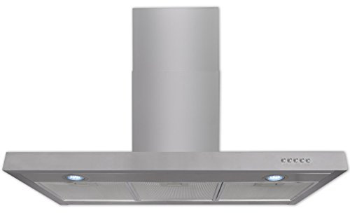 Festnight Campana Extractora Plana Acero Inoxidable 900 mm