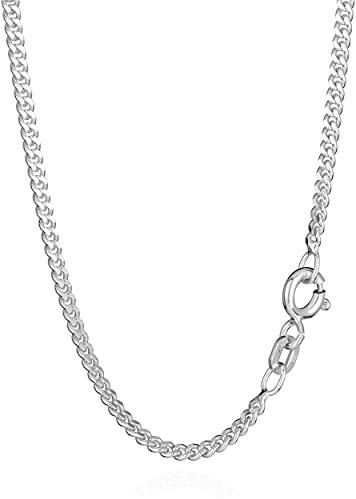 NKlaus 38cm Kette Silber 925 - Sterling Silberkette Herren und Damen- Hochwertige Panzerkette - Königskette - 2,10mm breit Collier 4,2g schwer 6644