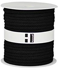 Hummelt® Baumwollseil Baumwollkordel (H) 8mm 40m schwarz auf Rolle