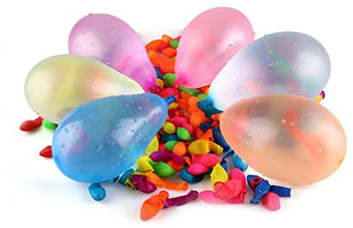 200 Water Balloons Multicolour Biodegradable Latex Bombs for Summer Garden Fight Games, Splash Fun for Kids & Adults