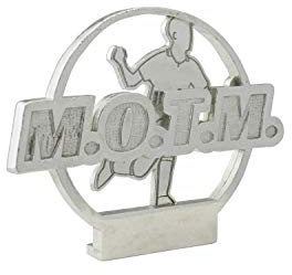Pirantin Trophée de football homme du match – Trophée du match, MOTM pour jeunes et adultes (motm-fb05)