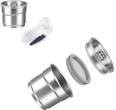 JOYSOG Stainless Steel Refillable Coffee Capsules Kit for illy X7/illy Y3/illy Y5 Coffee Machines Reusable Capsule Filter Pods