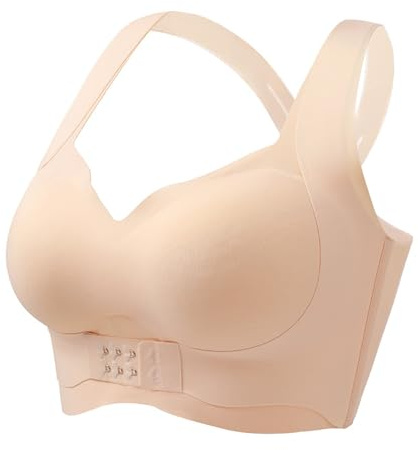 Necalisi sous Vetements feminins Ouverture Devant Jaune Clair Soutiens-Gorge de sans Couture Sport Yoga sans Armature avec pour Femmes Soutien Gorge Confort 95D