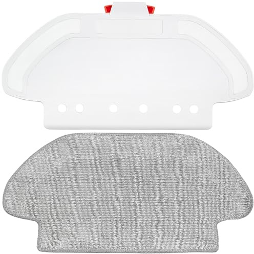 KiimSin Paños de fregona con soporte Accesorios para Xiaomi Mi Robot Vacuum Mop 2S, Mop Pro, Mop P, S12, S10 EU, STYJ02YM, para Viomi V2 Pro, V3 SE, almohadilla de soporte de paños de fregona