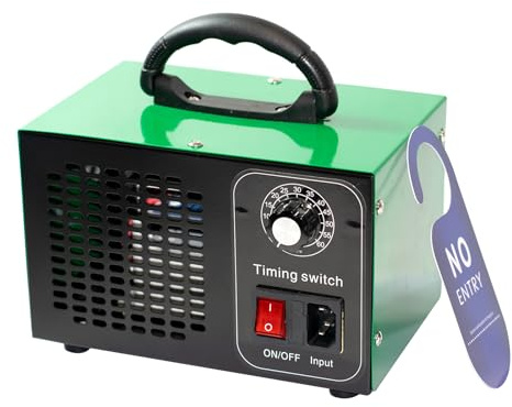 Generatore di ozono, purificatori d'aria O3, eliminatore di odori, macchina per ozono ad alta capacità, purificatore d'aria ionizzatore ozono per casa, commerciale, industriale (verde, 60000 mg/h)