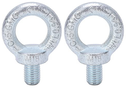 2 pcs bulloni ad anello di sollevamento galvanizzato in acciaio a carbone eye eyefilt a filo con la spalla per occhiali (M18)