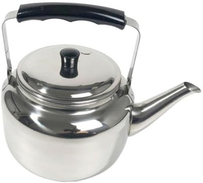 HOLIDYOYO Bouilloire Siffante Acier Théière De Cuisinière De Eau Chaude Pour Camping Et Activités De Plein Air