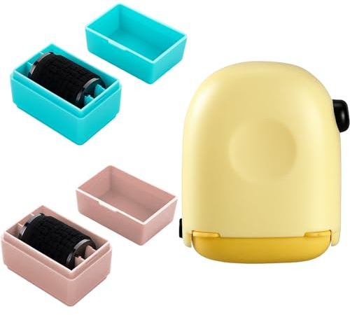 3-Piece Confidential Roller Stamp, Data Defender, Data Defender Roller Stamp for Identity Theft Protection, Address Blocker Stamp with Smooth-Rolling Mechanism, Ink Rollers to Cover Personal Details