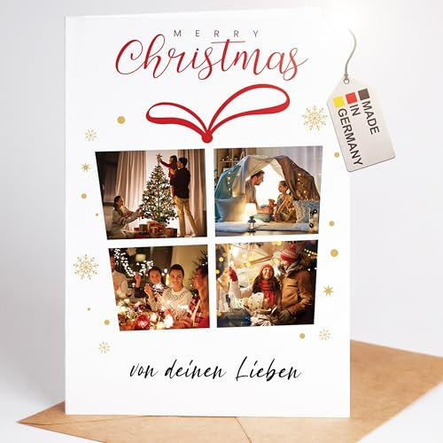 myDreamwork® personalisierte Geschenke - Karte zu Weihnachten - Weihnachtsgeschenke für Frauen, Freundin, Mann, Freund - Mama Geschenk - Weihnachtskarte A5