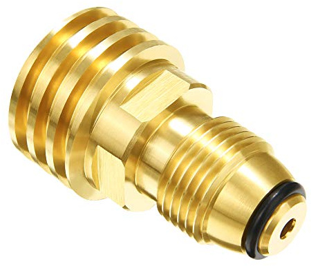 Joyway Mässing solid universell passform propan tankadaptrar konverterar LP Tank POL serviceventil till QCC1 (typ 1)