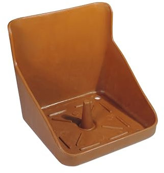 Eider Lecksteinhalter - für Lecksteine 10 kg - Kunststoff Halter für Salzleckstein (10 Stück, Braun)