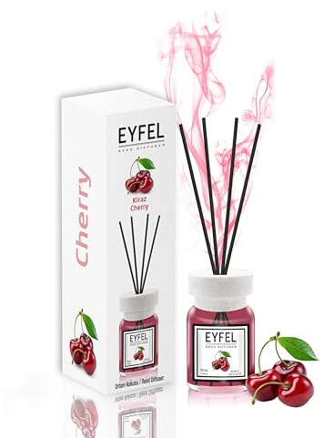 EYFEL – Diffuseurs à roseaux pour la maison – Lot de bâtonnets diffuseurs d'huiles de 118,3 ml, diffuseurs d'huile, bâtons parfumés, bâtonnets diffuseurs d'huile pour salle de bain