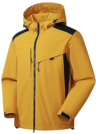 AMhomely Waterproof Jacket Women Hiking Plus Size Rain Jacket Women Waterproof Cycling Jackets Outdoor Windproof Raincoats Windbreak Running Jackets With Pocke Walking Hiking Coats Hooded