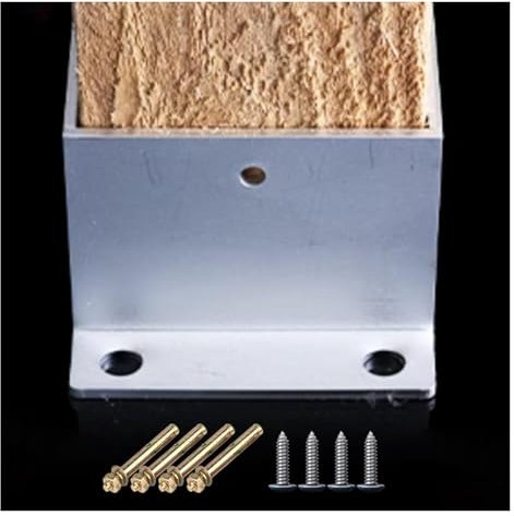Post Base Anchor,Heavy Duty Pergola Post Base Cover, Newel Post Base Trim, Square Bolt Down Column Base Sleeve for Deck/Porch Handrail, Trellis Fence(150 * 150 * 100 mm)