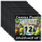 Exerz Schwarze Leinwand 20x20cm, 12er-Set Malkarton, Künstler-Leinwände aus 100% Baumwolle, 280 g/m², 0,3cm Dick, Blanko, Dreifach Grundiert, Säurefrei, Mittlere Körnung