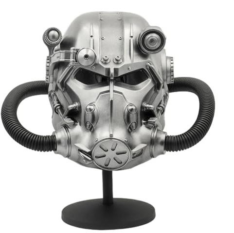 Next Level Cosplay Prop Replica Fallout T-60 Power Armor Silver Resin Helmet